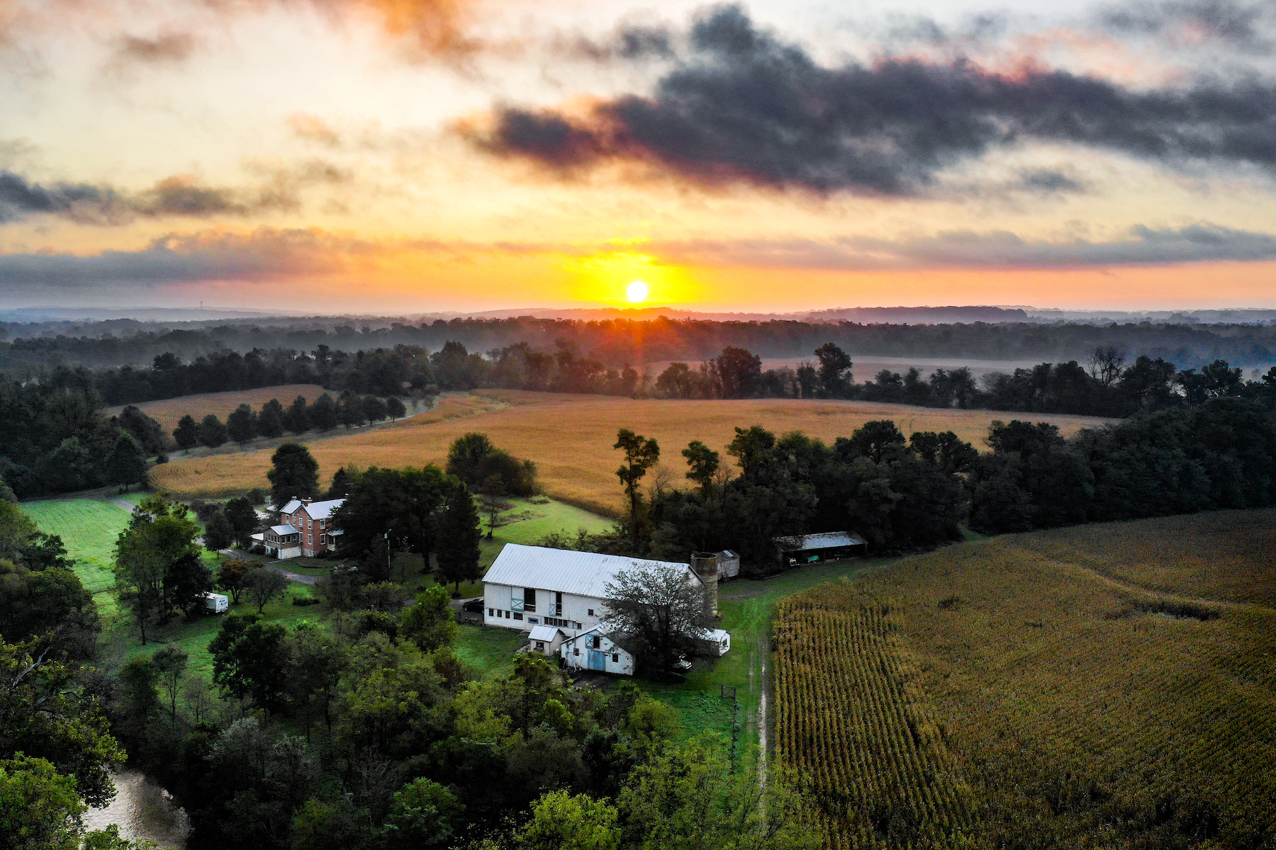 farm sunrise